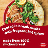 Birds Eye hot & spicy chicken in breadcrumbs 180g - British product