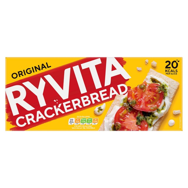Ryvita Original Crackerbread 200g, imported from the UK
