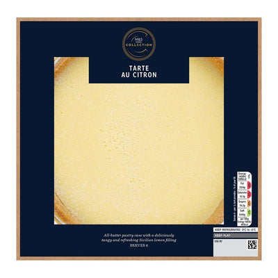M&S M&S Tarte au Citron Lemon Tart 520g- Buy online at McGrocer