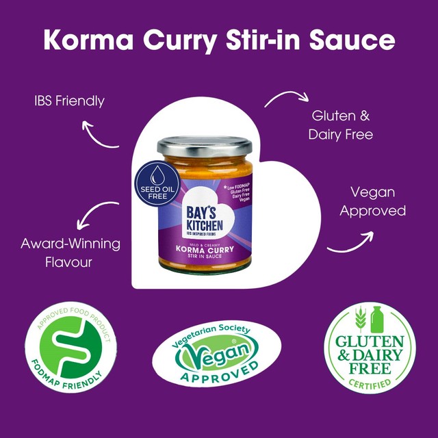 Bay's Kitchen Korma Low Fodmap stir-in sauce 260g - British product