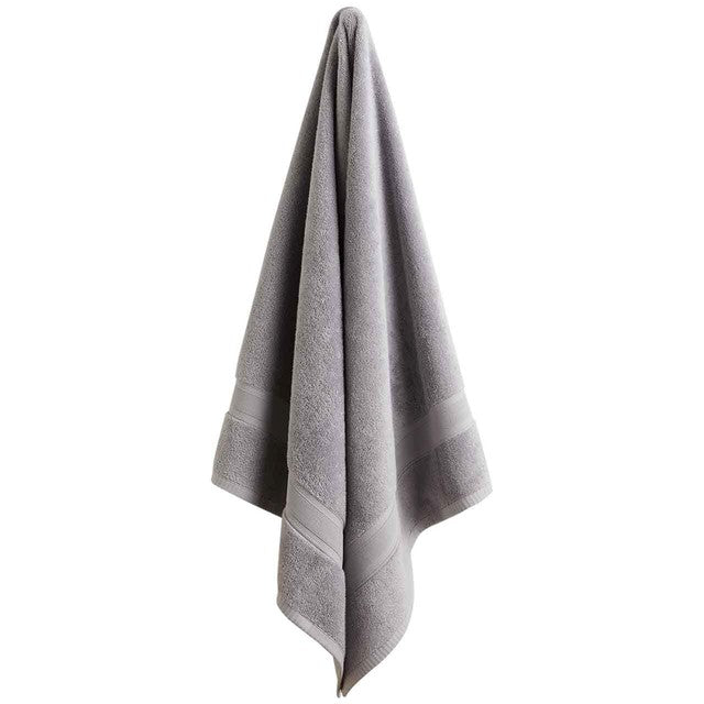 M&S pure cotton bath sheet light grey, imported from the UK