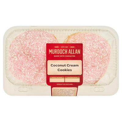 Sainsburys Murdoch Allan Coconut Cream Cookies x2- Buy online at McGrocer