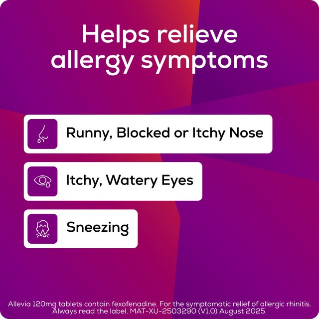 Allevia hayfever allergy relief tablets 30 pack - British product