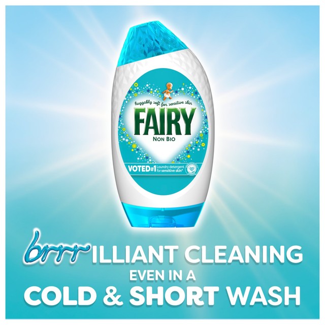 Fairy Non-Bio Washing Liquid Gel for sensitive skin 858ml - British product