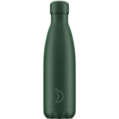 M&S Chilly's Matte All Green Insulated Water Bottle 500ml- Buy online at McGrocer