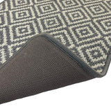 Mighty Mats Geo Loop Mat light grey white 50x75cm - British product