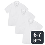 M&S Girls Easy Iron Blouse white 6-7 years, imported from the UK