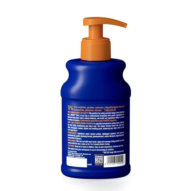 Douxo Spa 2-in-1 detangling dog shampoo 250ml (British brand)