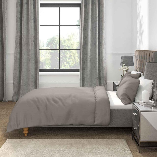 M&S lyocell rich duvet cover single size dark grey (British brand)