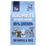 Scrumbles chicken dry dog food for puppies and toys 2kg (British brand)