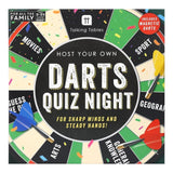 Talking Tables Darts Quiz Night pub game set - British product