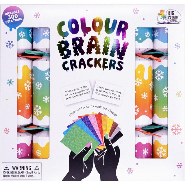 Heart & Soul Colour Brain Christmas Crackers 6 per pack - British product