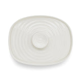 Sophie Conran white porcelain butter dish with cover, 15.5cm x 12cm (British brand)