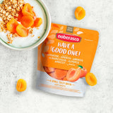 Noberasco Soft Pitted Apricots 200g, imported from the UK