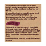 Rosewood Naturals cornflower and daisy treat sticks, imported from the UK