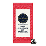 M&S dark chocolate bar with raspberry pieces 100g, imported from the UK