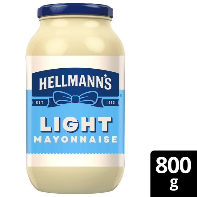 Hellmann's light reduced calorie mayonnaise 800g jar, UK version