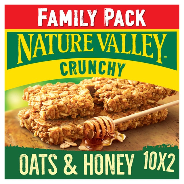 Nature Valley Crunchy Oats & Honey cereal bars 420g, imported from the UK