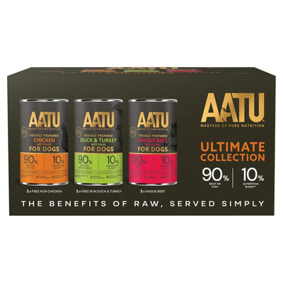 M&S AATU Adult Wet Dog Food Tins Mixed Case 2400g- Buy online at McGrocer