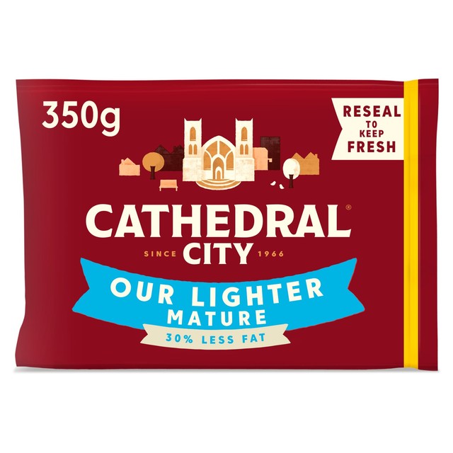 Cathedral City Lighter Mature Cheddar Cheese 350g - British product