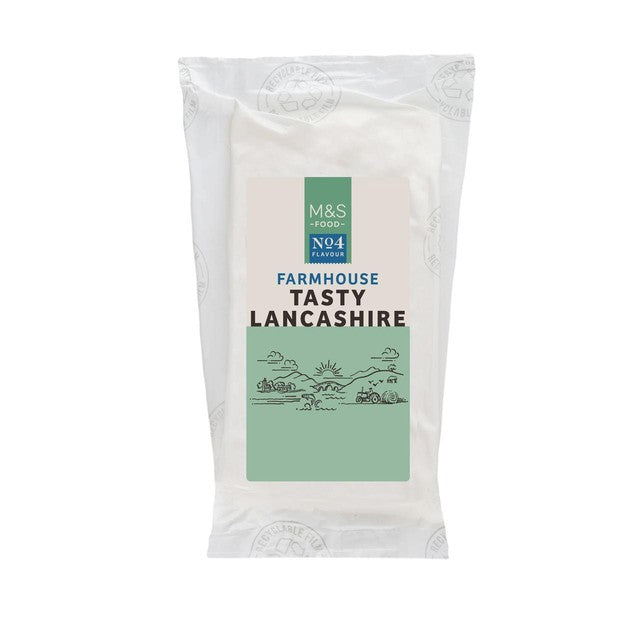 M&S Farmhouse Lancashire Cheese Tasty 250g, imported from the UK