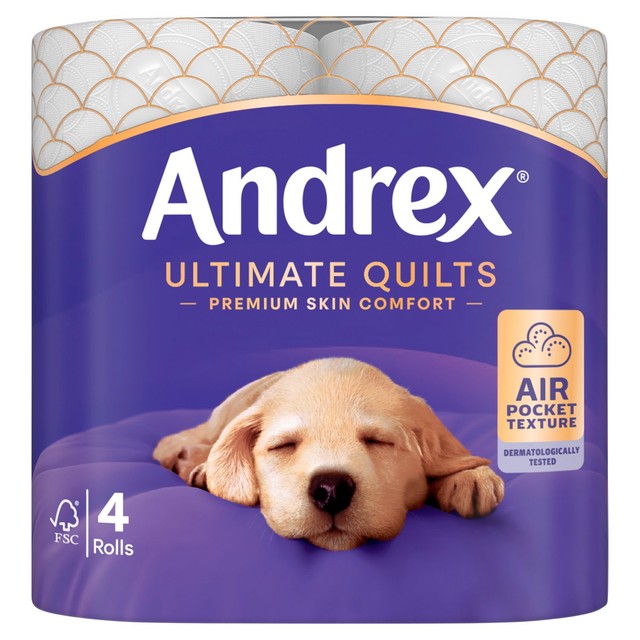 Andrex Ultimate Quilts toilet roll 4 rolls - British product