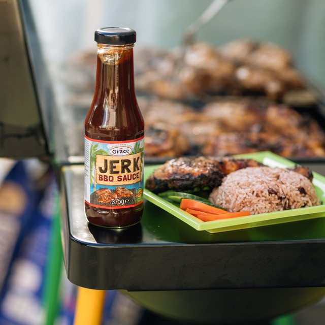 Grace Jerk BBQ Sauce 375g Glass Bottle, UK version