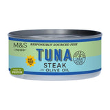 M&S Tuna Steak in Olive Oil 200g, imported from the UK