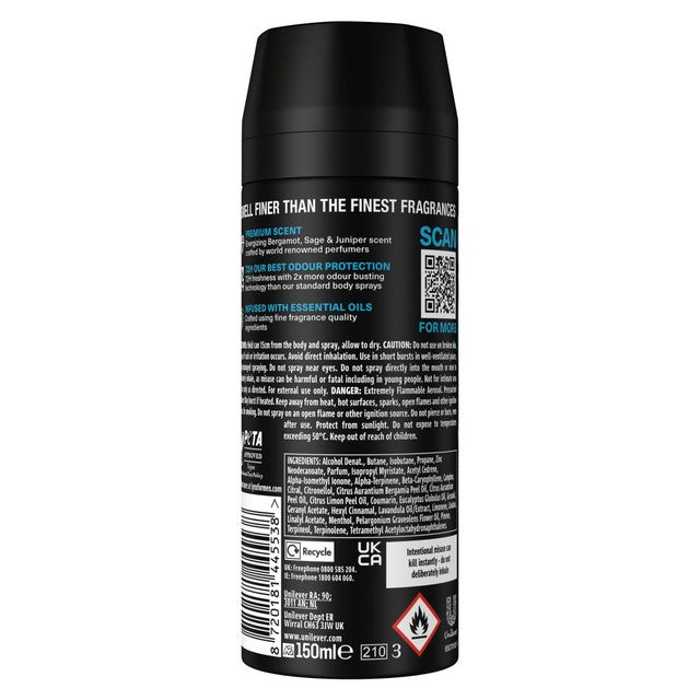 Lynx Aqua Bergamot Deodorant Body Spray 150ml, UK version