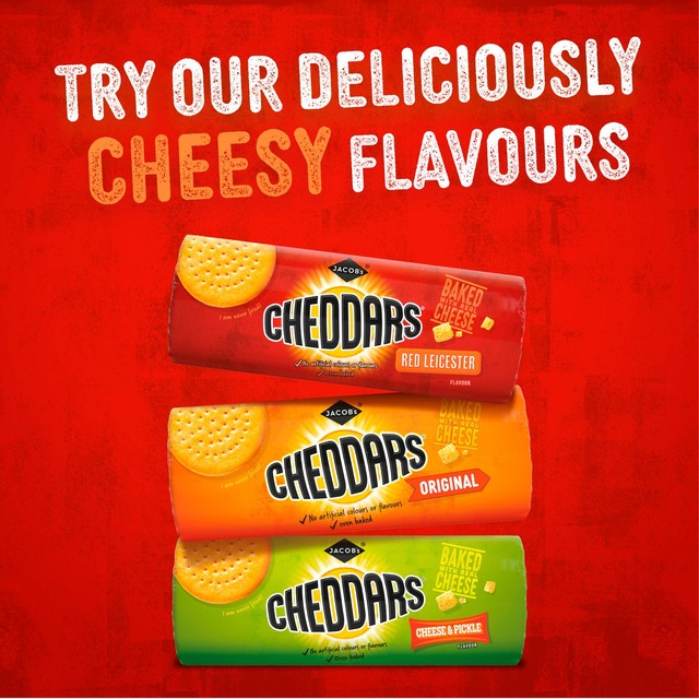 Jacob's Red Leicester flavour cheese biscuits 150g, UK version