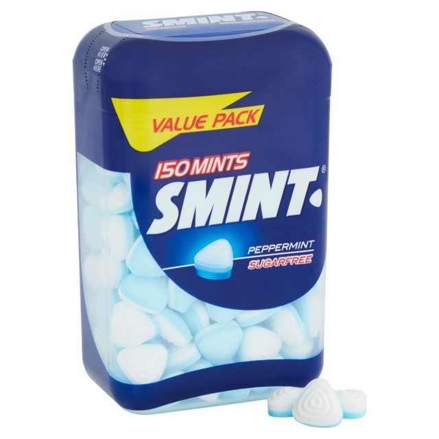 Smint peppermint sugar free mints 150 per pack (British brand)