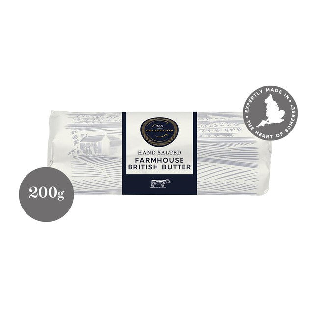 M&S hand salted farmhouse butter 200g, imported from the UK
