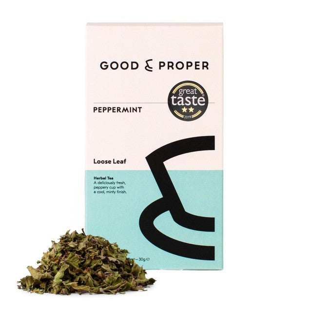 Good & Proper Tea peppermint loose leaf tea 30g, UK version