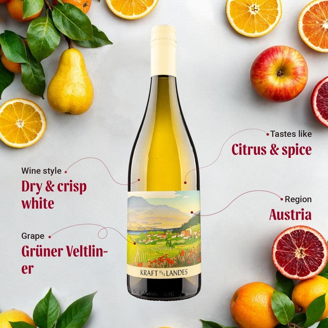 Virgin Wines Grüner Veltliner white wine 75cl, UK version