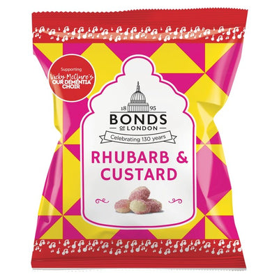 M&S Bonds Of London Rhubarb and Custard Boiled Sweets 130g- Buy online at McGrocer