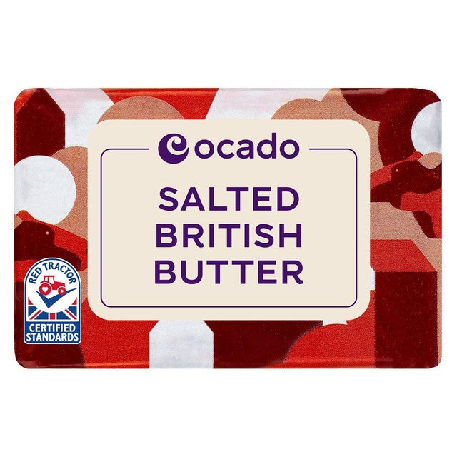 Ocado Salted Butter 250g Pack, imported from the UK