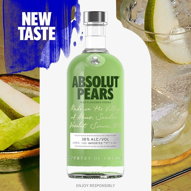 Absolut pears vodka 70cl - British product