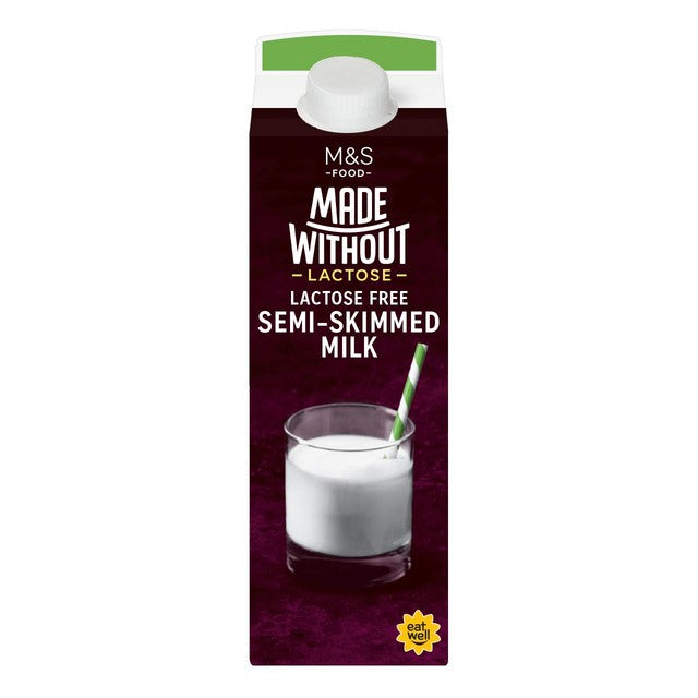 M&S laktosefreie fettarme Milch 1L, importiert aus dem Vereinigten Königreich