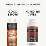 John Frieda Brilliant Brunette Colour Vibrancy Conditioner bottle, UK version