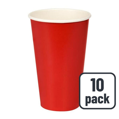 M&S Duni Bio Large Red Paper Party Cups 500ml- Buy online at McGrocer