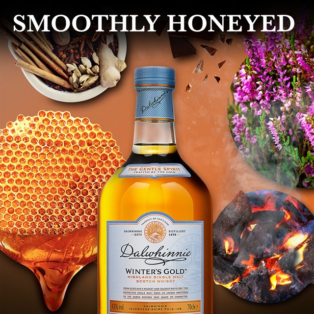 Dalwhinnie Winter's Gold single malt Scotch whisky 70cl - British product