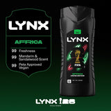 Lynx Africa body wash 500ml, UK version