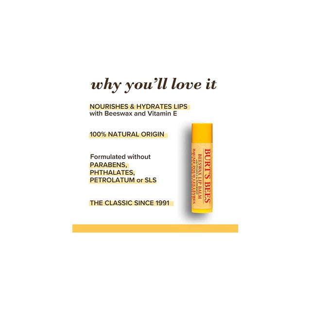 Burt's Bees Duo Pack Lip Balm 2 x 4.25g - British product