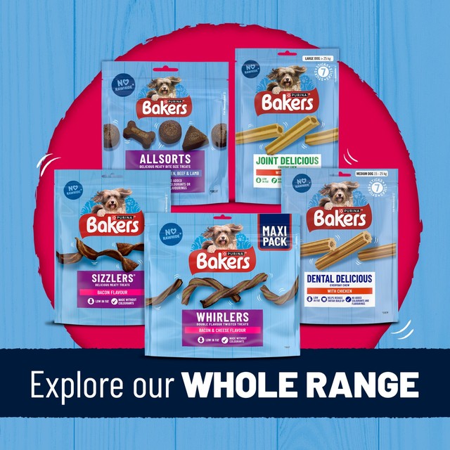 Bakers Dental Delicious Large Chicken dog chews 270g - British product