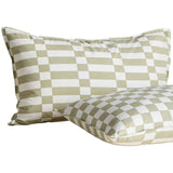 M&S bedding set geometric green super king size (British brand)