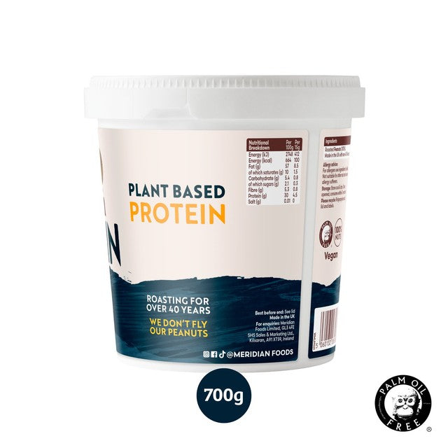 Meridian protein smooth peanut butter 100% 700g, imported from the UK