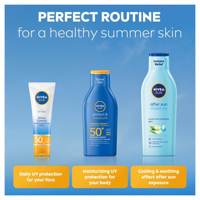 Nivea sun lotion travel size 100ml, imported from the UK