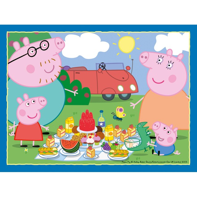Peppa Pig 4 in a Box jigsaw puzzle set, imported from the UK