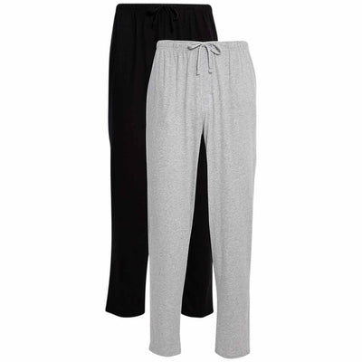 M&S Menn Ren Bomull Pyjamas Bukser Grå 2XL