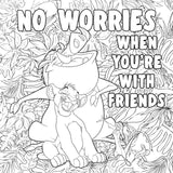 Igloo Books Disney Colourmania Besties colouring set 23cm - British product